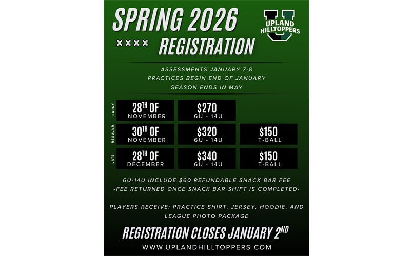 Spring 2026 Registration